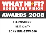 Sony KDL-32W4000 - 32" Widescreen 1080P Full HD Bravia LCD TV - With Freeview