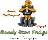 Spooky Kitty Halloween Candy Corn Fudge Box