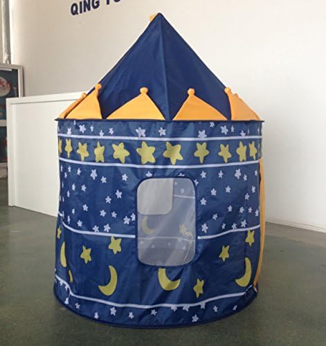 Boy's Blue Prince Castle Play Tent for Kids Indoor Outdoor Play house Children Toy