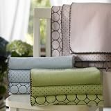 SwaddleDesigns  Ultimate Receiving Blanket Blue Mod Circles