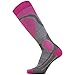Pure Athlete Elite Wool Ski Socks - Lightweight Merino Wool Thermal Warm Skiing and Snowboarding Sock, for Men and Women (Small, 1 Pair - Hot Pink)