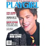 Playgirl Magazine: January 1987 -- Sharing Secrets with Rob Lowe book cover