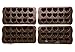 Bekith Heart Shaped Silicone Mold for Chocolate, Jelly and Candy - 15-piece Per Mold (Set of 4)