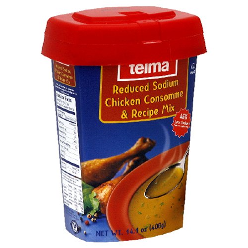Telma, Reduced Sodium Chicken Consomme Mix (Meat), 14.1-Ounce Units (Pack of 5) by Chicken Meat