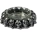 Skull , Totenkopf oder Schädel - Aschenbecher mit Glaseinsatz - SINA - SHOP .de