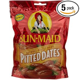 Sun Maid Pitted Dates, 8-Ounce Pouches (Pack of 5)