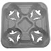 PrimeWare CC-1232 Brown Recycled Cardboard/Paper Disposable Biodegradable 4-Cup Carrier, Fits 12- to 32-Ounce Cups, 9" Length x 9" Width x 2" Height (Case of 300)