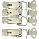 4 Set Hardware Cabinet Boxes Spring Loaded Latch Catch Toggle Hasp