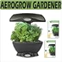 AeroGrow AeroGarden Ultimate Kitchen Gardener (SpaceSave 6) with a 6-Pod Gourmet Herb Seed Kit (Color: Black), and an additional 6-Pod Gourmet Herb Seed Kit Holiday Promo Special