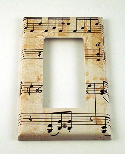 1 Gang Single Decora Rocker Switch Plate , Symphony (157R)