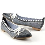 Produkt-Bild: s.OLIVER Damen Pumps, Ballerina, Decksohle Leder, denim blau