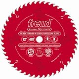 Freud P412 Premier Fusion 12-Inch 48 Tooth Hi-ATB Perma-Shield Coated Saw Blade with 1-Inch Arbor