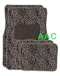 A Set of 4 Universal Fit Animal Print Carpet Floor Mats for Cars / Truck - Cheetah