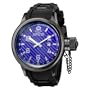 Invicta Men's 0554 Russian Diver Collection Carbon Fiber Black Rubber Watch