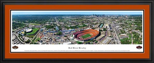 Texas Longhorns - Red River Rivalry - Cotton Bowl - Framed Poster Print