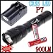 5-Mode SSC-P7 900Lumen Flashlight + 2PCS 18650 Battery+ 18650 Dual Charger