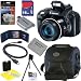 Canon PowerShot SX50 HS 12.1 MP Digital Camera with 50x Optical IS Zoom + NB-10L Battery + 8pc Bundle 16GB Deluxe Accessory Kit