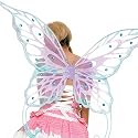 2077 Winter Fairy Chiffon Jewelled Wings, Lavender/Light Mint, One size