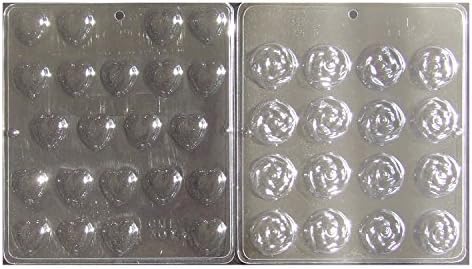 Heart Shaped Rose Candy Molds Bundle Made In USA