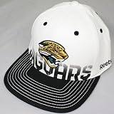 Jacksonville Jaguars Reebok White 2010 Sideline Player Pro Shape Flat Brim Flex Hat
