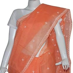 Chikan Sari Cotton Wrap Dress (chsari108)