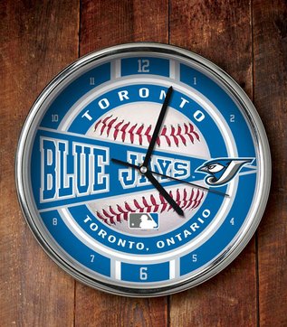 Toronto Blue Jays Chrome Clock Picture