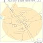 Street & Road Map of Gray Court, South Carolina SC - Printed poster size wall atlas of your home tow