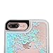 iPhone 7 Plus Case, Caka iPhone 7 Plus Hard Case Flowing Liquid Floating Luxury Bling Glitter Sparkle Case Cover Fashion Design for iPhone 7 Plus - (Blue)