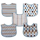 Neat Solutions 5 Pack Graphic Print Interlock Feeder Bib