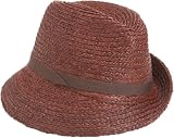 Jessica Simpson Women's Jessica Simpson Asymetrical Straw Cloche,Otter,One Size