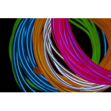 Fortune Products ELFW-3.2-2B Electroluminescent Flash Wire, 3.2mm Diameter x 2 yd Length, Blue