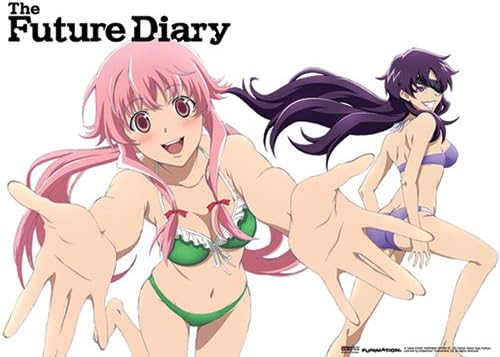 Fabric Poster - Future Diary - New Yuno & Minene Swimwear Wall Scroll ge77974