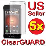 5x Motorola DROID 4 XT894 Premium Invisible Clear LCD Screen Protector Cover ...