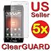 5x Motorola DROID 4 XT894 Premium Invisible Clear LCD Screen Protector Cover ...