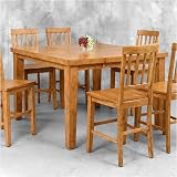 Lifestyle California 17-747-T/17-747-B Mammoth Retreat Counter Height Rectangular Leg Table with 18