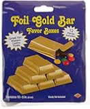 Foil Gold Bar Favor Boxes   (12/Pkg)