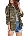 HaoDuoYi Women Military Camouflage Lightweight Thin Jacket Tops