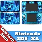 Nintendo 3DS XL Skin Blue Skull Moddi...