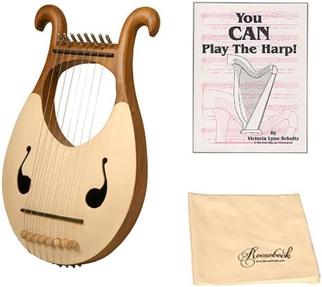 Lyre Harp 8-String Deluxe Package w/Book, and Polishing Cloth
