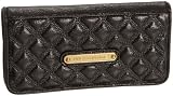 Juicy Couture Continental Quilted Shimmer Wallet (Black)