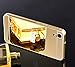 HTC Desire 626S Case, HTC Desire 626 Case, TabPow Mirror Case Series - Electroplate Bumper Bling Luxury Slim Hard Back Case Cover For HTC Desire 626S/626, Gold
