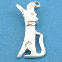 Sterling Silver Dog Lobster Clasp Beading Jewelry Part