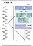 June Tailor 11-1/4-Inch-by-16-Inch Quarter Cut Slotted Ruler