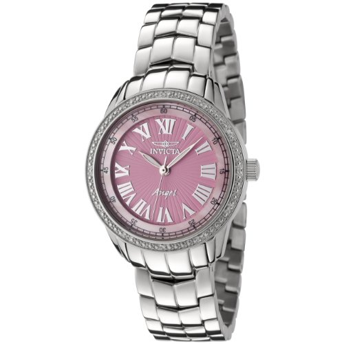 Invicta Womens 0613 Angel Collection Diamond Stainless Steel Watch Invicta Womens 0613 Angel Collection Diamond Stainless Steel Watch