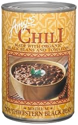 Amy's Organic Southwestern Black Bean Chili, Medium, 14.7-Ounce Cans (Pack of 12)