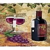 Red Wine and Grapes Decorative Double Switchplate Cover