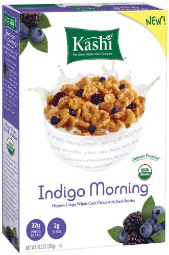 Kashi Indigo Morning Flakes With Dark Berries 10.3-Ounce