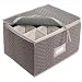 Kitchen & Housewares : Deluxe Stemware Chest - Holds 12 - Gray by Richards Homewares