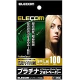 ELECOM デジ得用紙/プラチナフォトペーパー/厚手/L判/100枚 EJK-QHL100