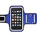 KHOMO Amazon Fire Phone Armband Case - Sweat Proof Sport Armband + Key Holder for Amazon Fire Phone - Blue